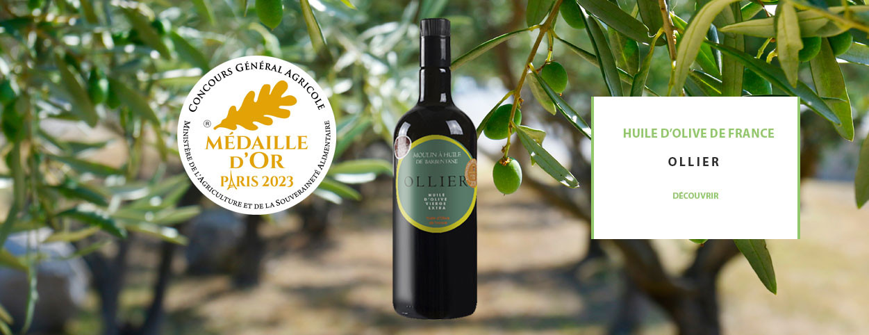Huile d'olive Ollier Médaille d'Or Concours Agricole Pars